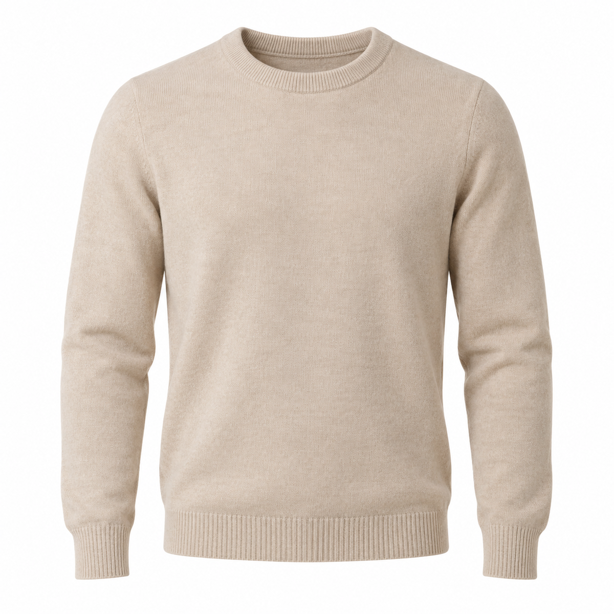The Kensington Beige Knit Sweater | DRENVOSSK